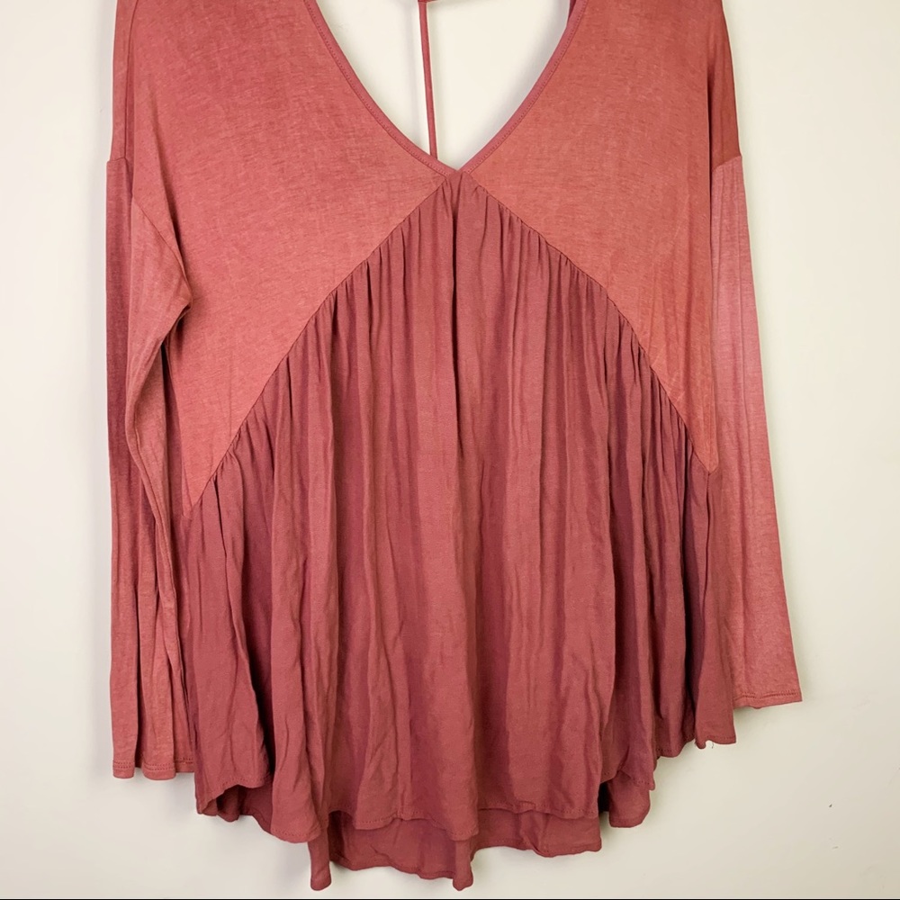 MTS Oversized Babydoll Long Sleeve Top Large - Picture 4 of 9